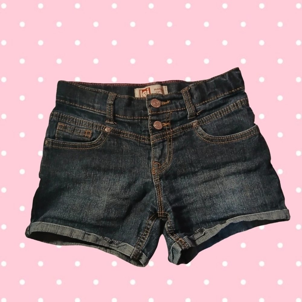 LEI Kids Dark Blue Denim Shorts
